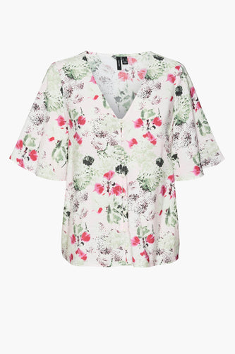 VMMIRANDA 2/4 V-NECK TOP WVN VIP