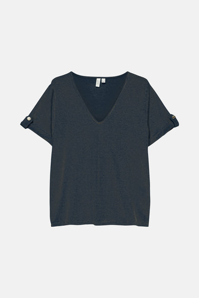VMBAILEY S/S V-NECK T-SHIRT JRS BTQ GA