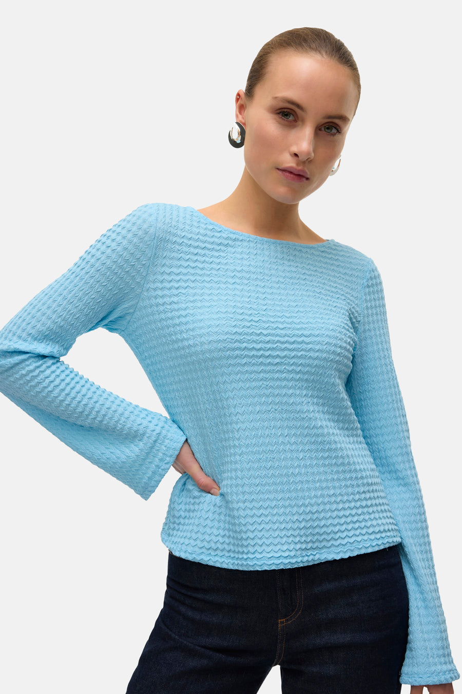 T-shirt à manches longues - bleu - VERO MODA®