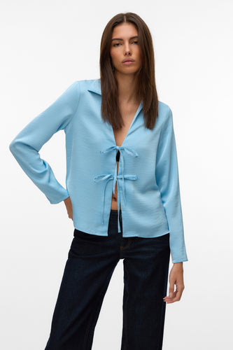 Blouse à manches longues - bleu - VERO MODA®