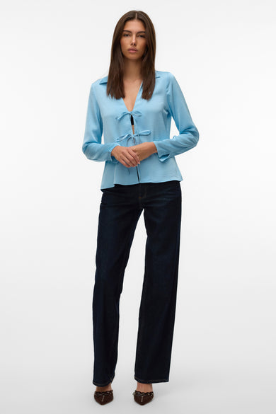 VMMARY LS TIE TOP WVN GA