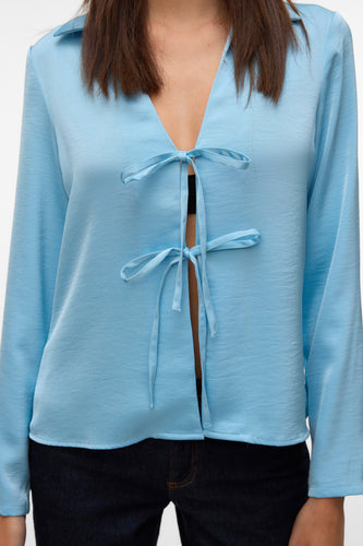 Blouse à manches longues - bleu - VERO MODA®