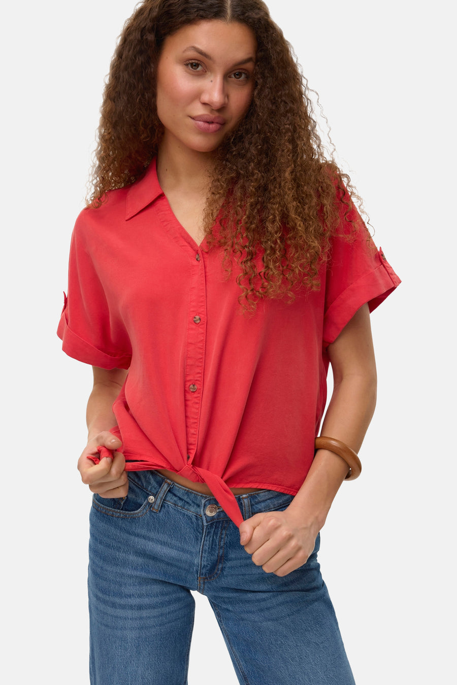 Chemise à manches courtes - rouge - VERO MODA®