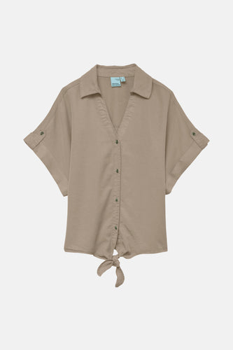 VMFLEUR SS BOW TENCEL SHIRT