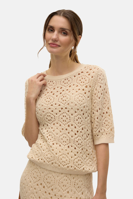 VMBERRY 2/4 O-NECK SHORT PULL. SE