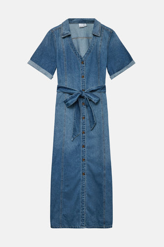 Robe à manches courtes - Mid blue denim - VERO MODA®