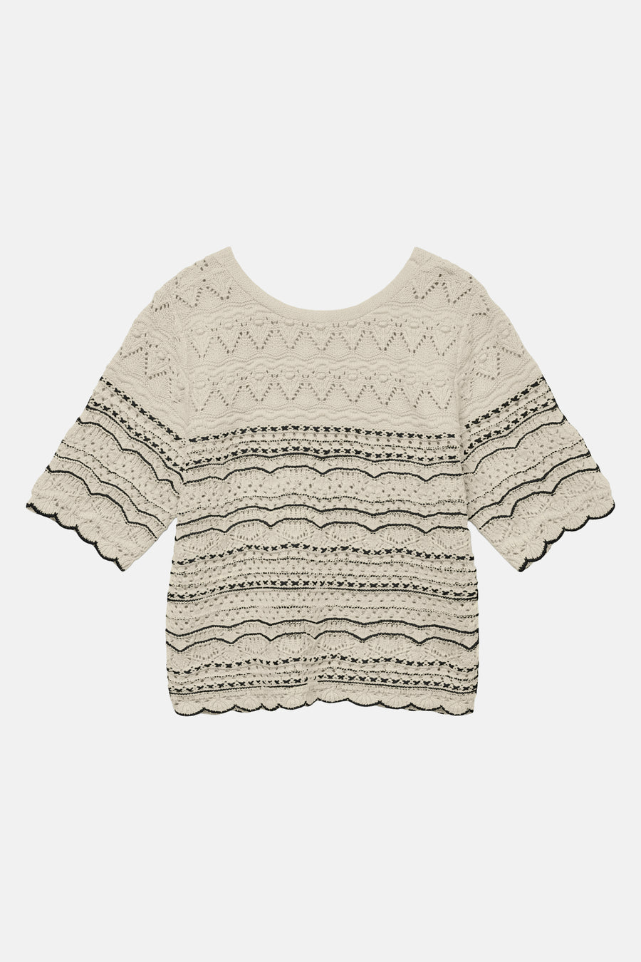 Pull à col rond - écru - VERO MODA®