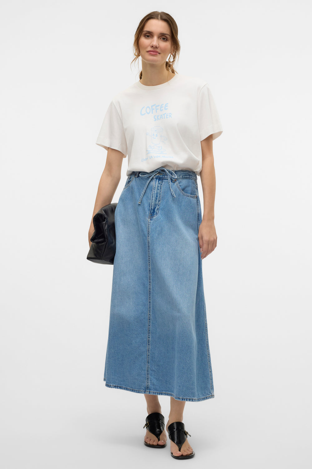 Jupe longue Light blue denim - VERO MODA®