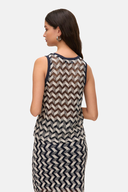 VMTIKKA SL CROCHET TOP JRS GA