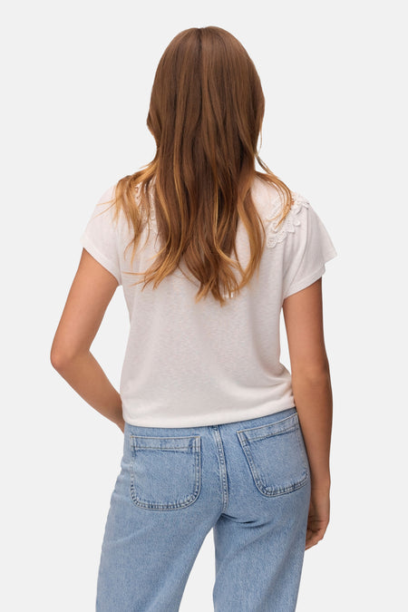 VMBILSA S/S V-NECK T-SHIRT JRS BTQ