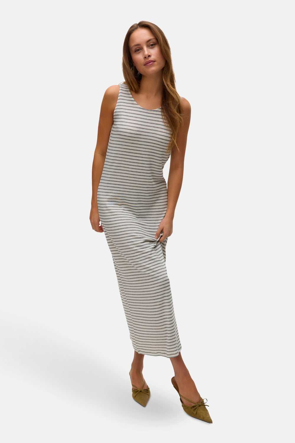 	Dames tops kleed zonder mouw Beige - VERO MODA®