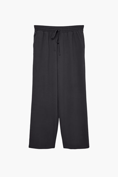 Pantalon gris de VERO MODA®, avec cordon de serrage à la taille, motif uni.