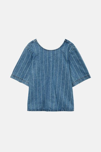 VMTRILLE SS STRIED TIE SHIRT