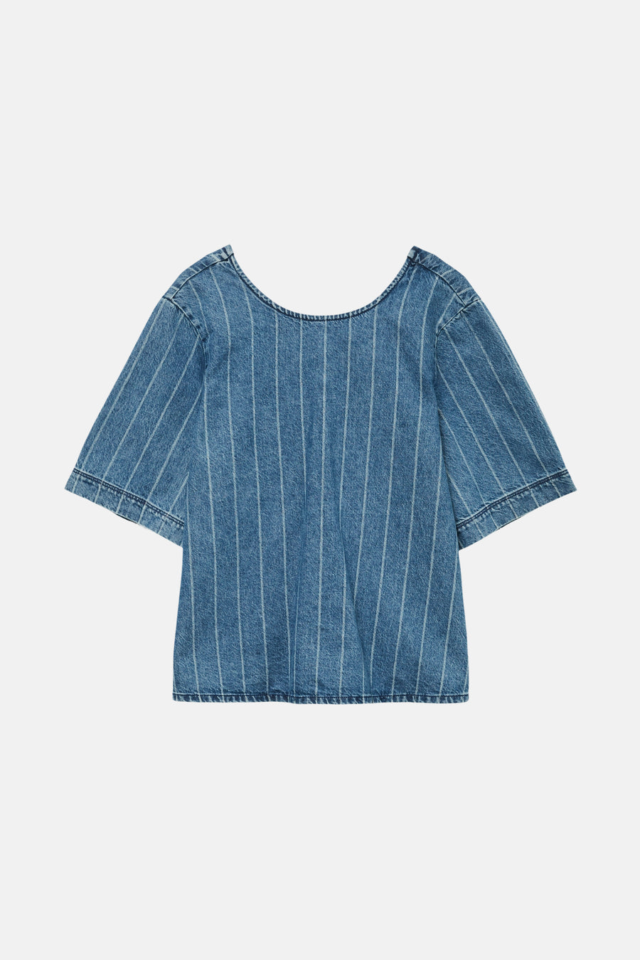 Blouse à manches courtes - mid blue denim - VERO MODA®