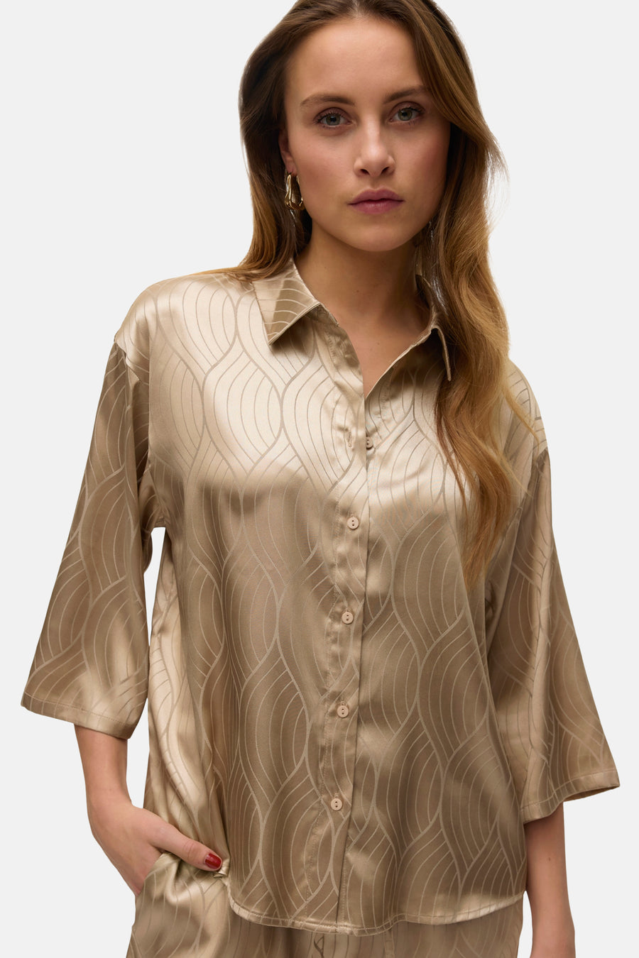 Chemise à manches courtes - beige - VERO MODA®