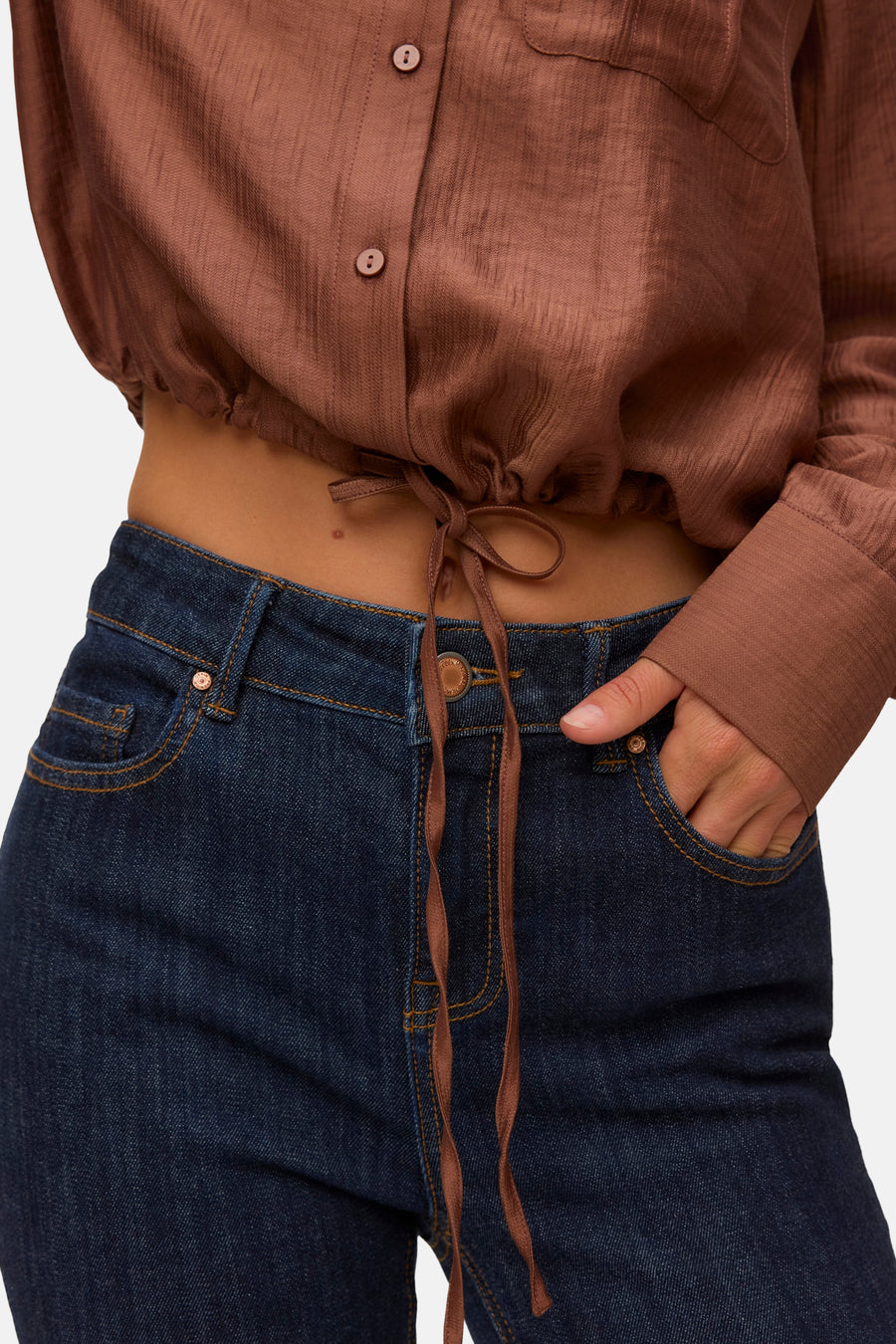 Chemisier (manches longues) brun - VERO MODA®