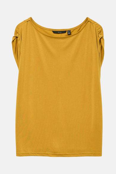 T-shirt sans manches VERO MODA à épaules structurées et col rond.