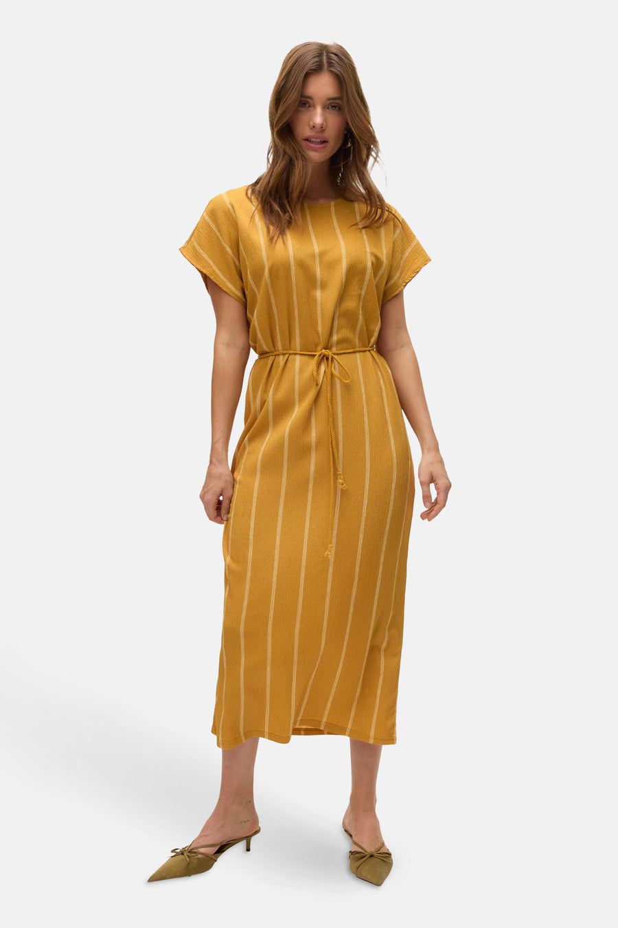 Robe à manches courtes - jaune - VERO MODA®