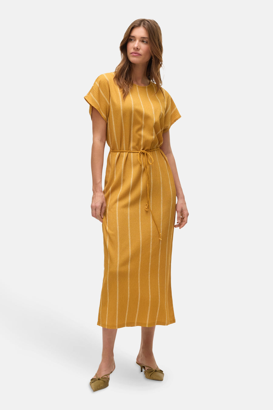 Robe à manches courtes - jaune - VERO MODA®