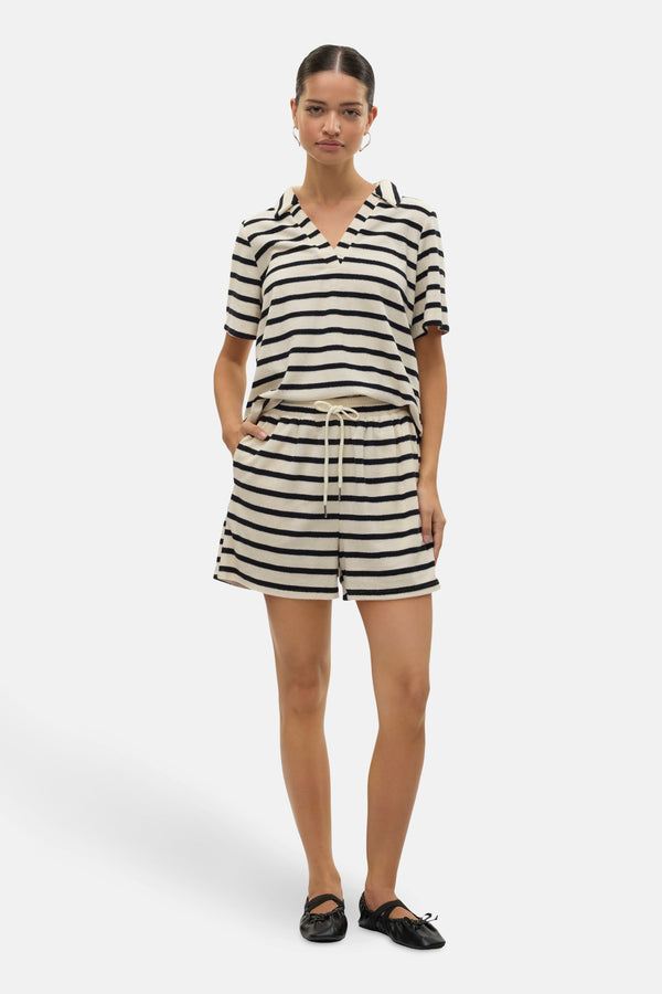 VMEMELI S/S V-NECK TOP JRS LCS