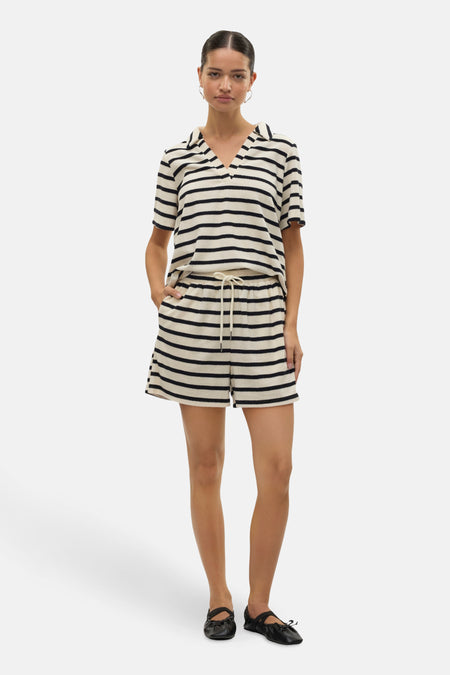 VMEMELI S/S V-NECK TOP JRS LCS