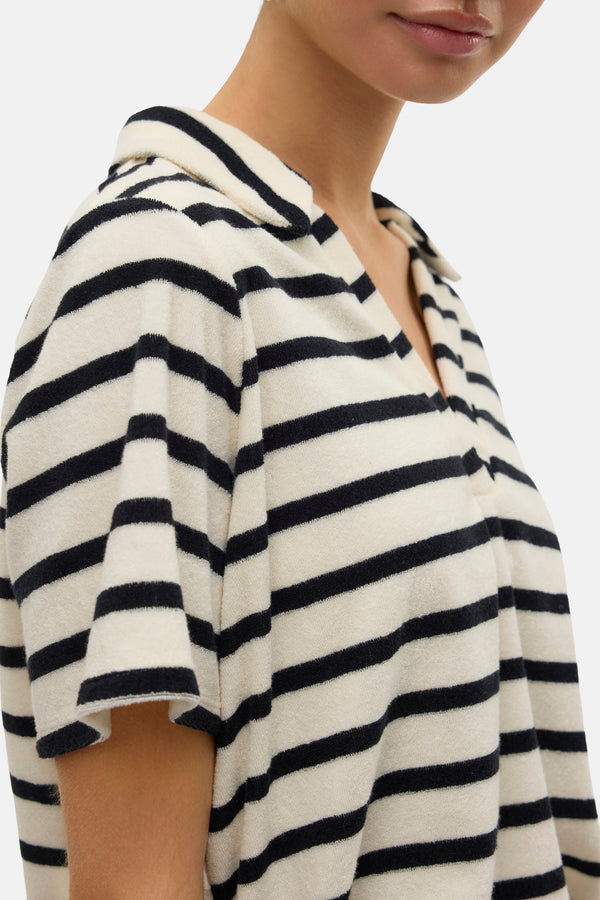 VMEMELI S/S V-NECK TOP JRS LCS