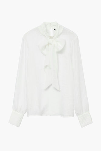 VMTRIAN LS BOW COLLAR TOP FAW EXP