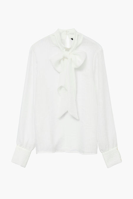 VMTRIAN LS BOW COLLAR TOP FAW EXP