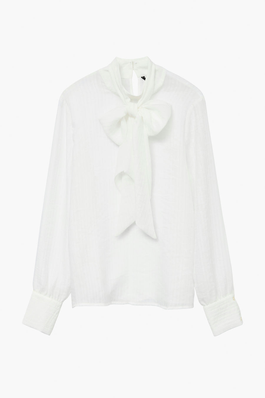 VMTRIAN LS BOW COLLAR TOP FAW EXP
