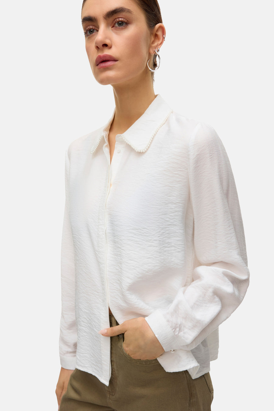 Chemise à manches longues - blanc - VERO MODA® - 5