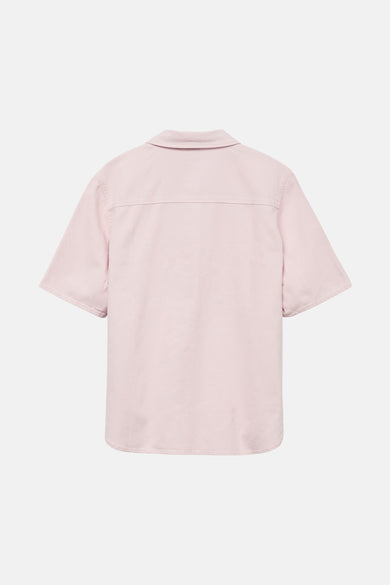 Chemise rose à manches courtes de VERO MODA, vue de derrière, avec un design simple.