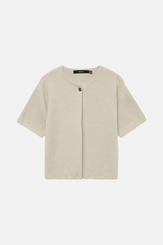 VMGOLD SS O-NECK ONE BUTTON CARDIGAN