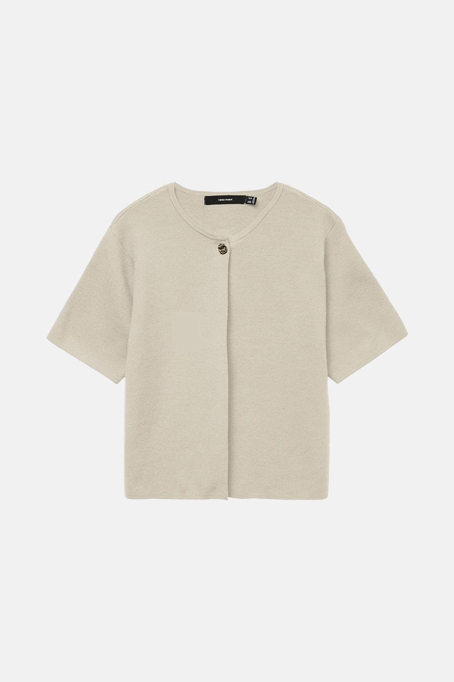 VMGOLD SS O-NECK ONE BUTTON CARDIGAN