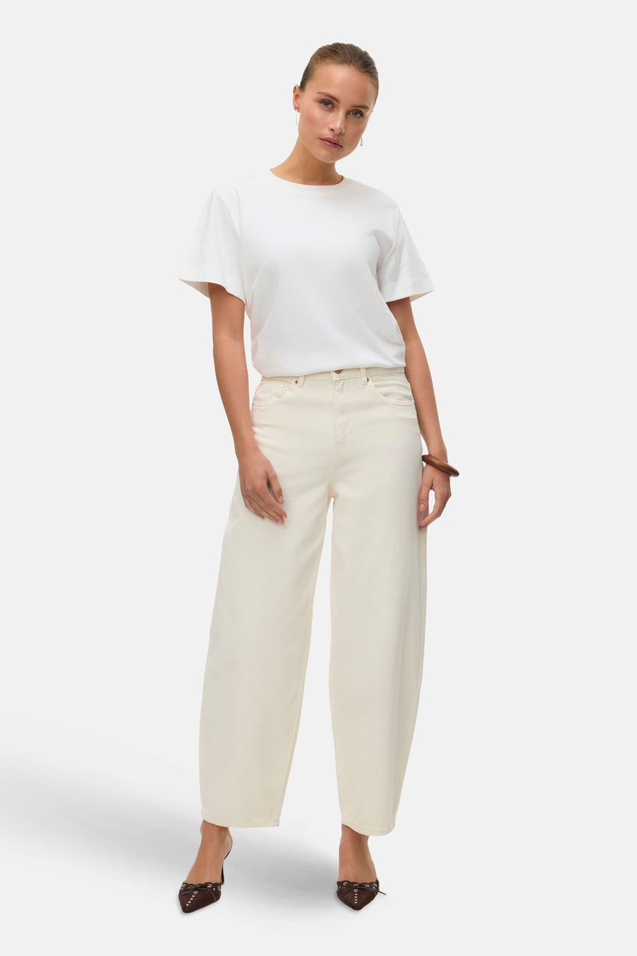 VMBILLIE HR BARREL ANK JEANS MIX GA NOOS