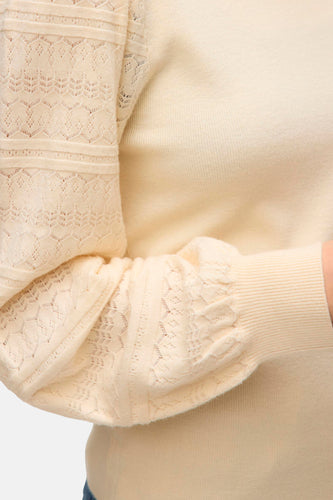 Pull à col rond - écru - VERO MODA® - 6