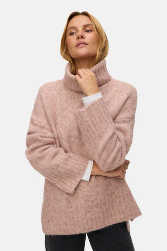 Pull à col roulé - rose - VERO MODA®