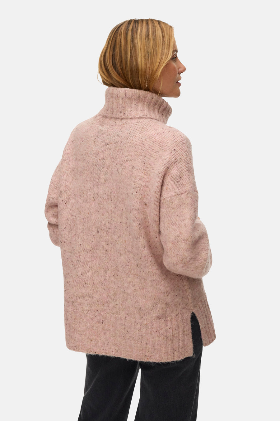 Pull à col roulé - rose - VERO MODA®