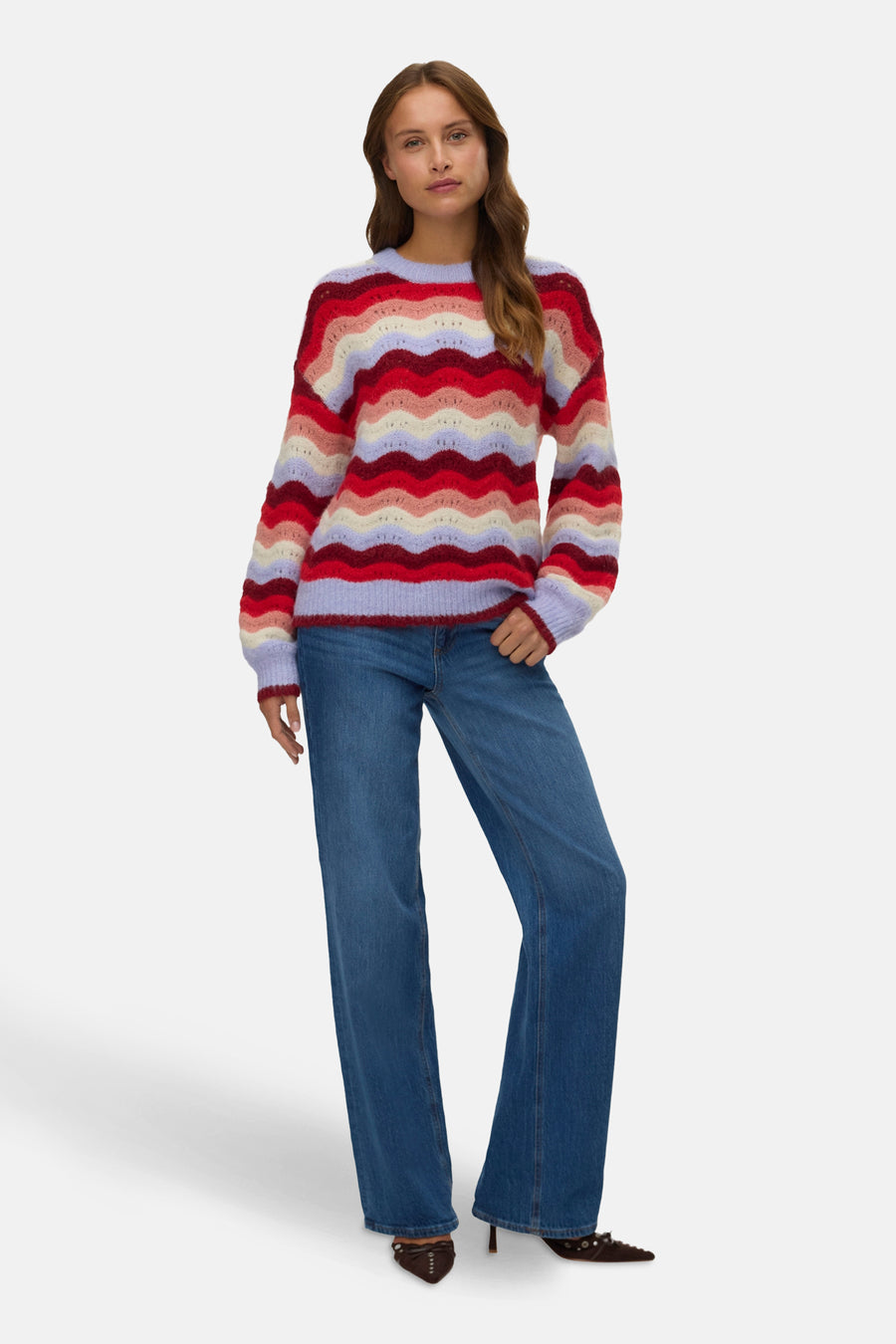 Pull à col rond - multicolore - VERO MODA®