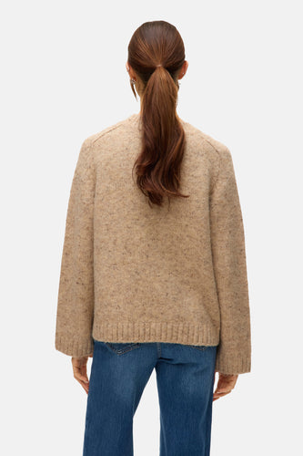 Pull à col rond - beige - VERO MODA®