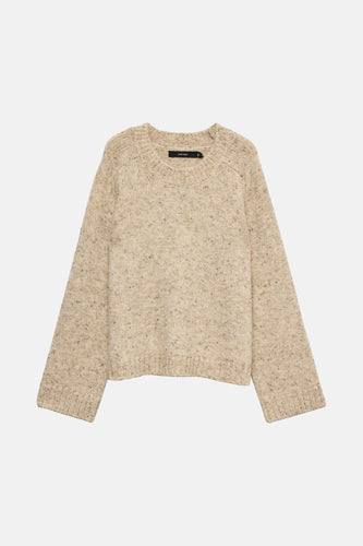 Pull à col rond - beige - VERO MODA®