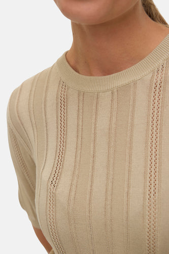 Pull à col rond - vert - VERO MODA®