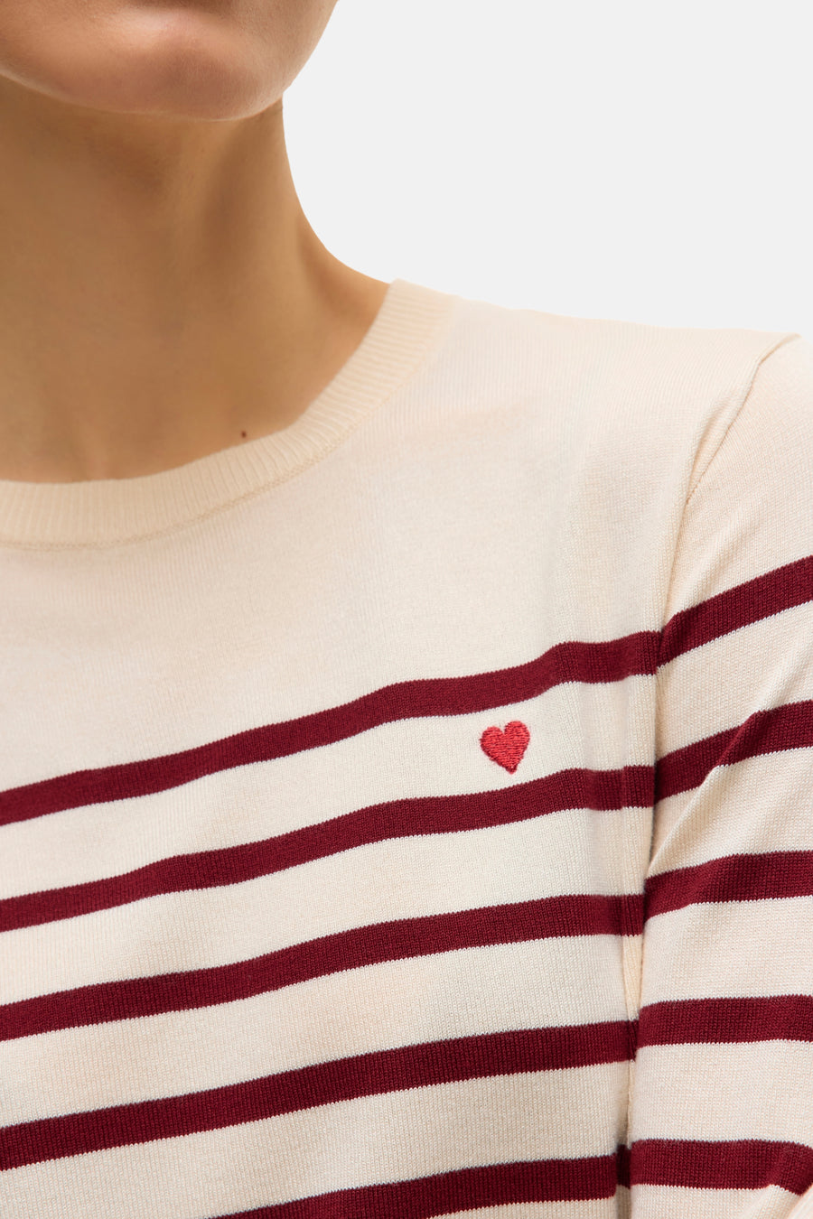 Pull à col rond - écru - VERO MODA® - 4