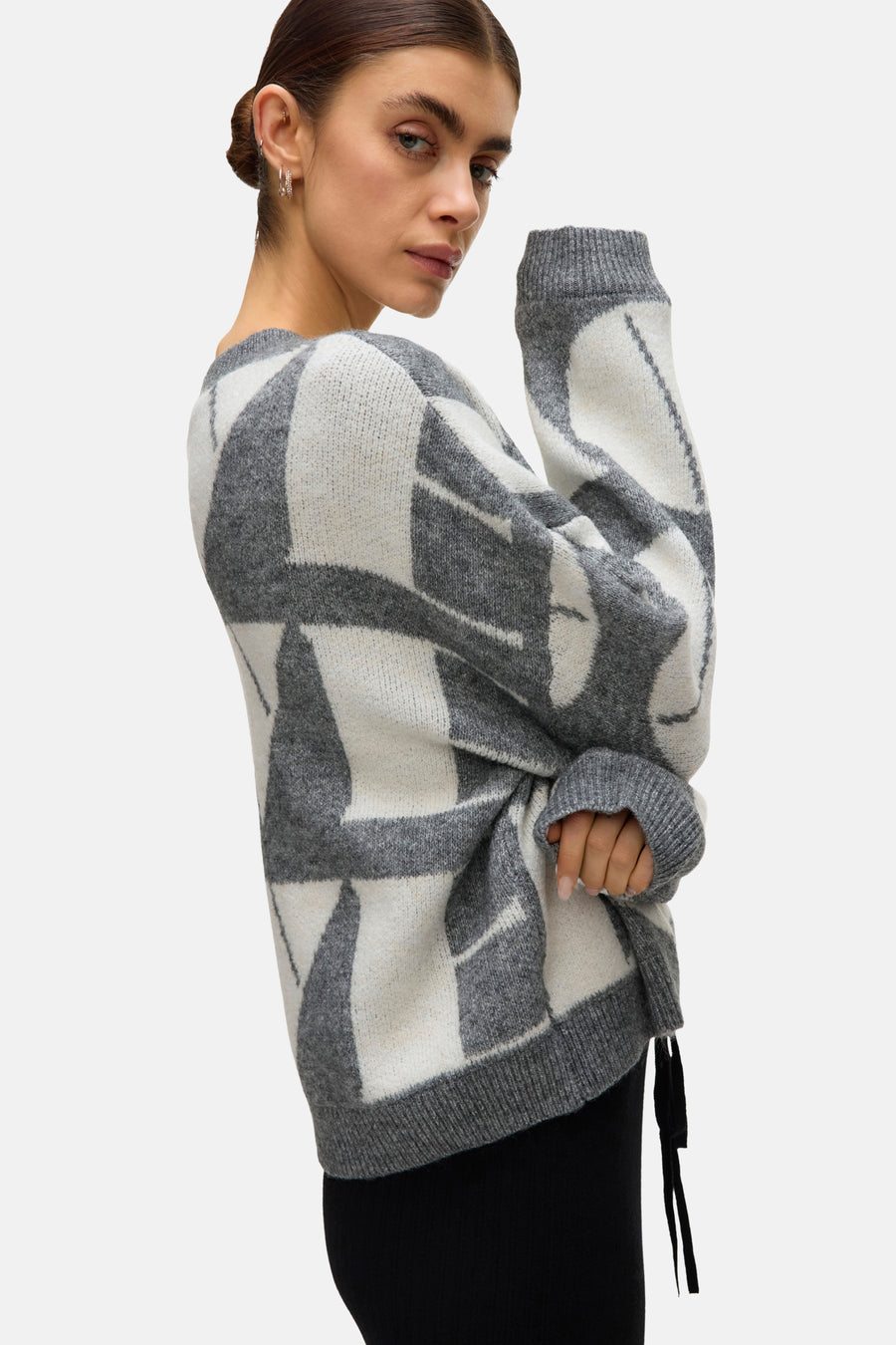 Pull à col rond - gris - VERO MODA®