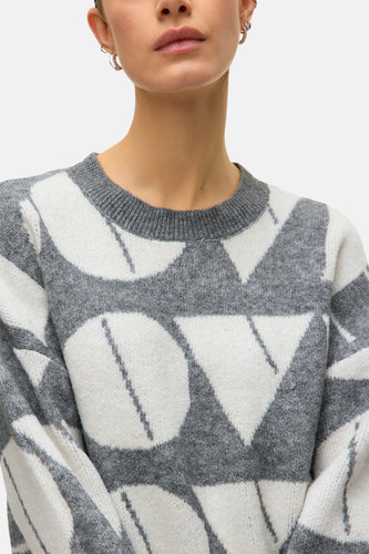 Pull à col rond - gris - VERO MODA®