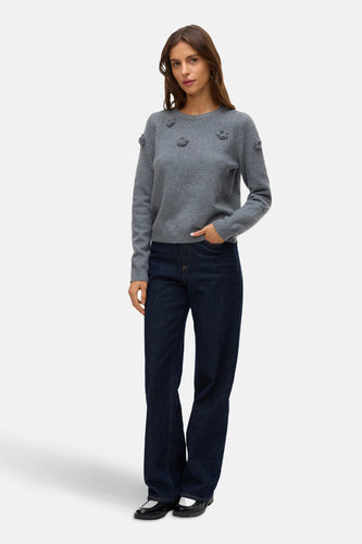 Pull à col rond - gris - VERO MODA®