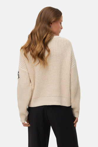 Pull à col rond - écru - VERO MODA®