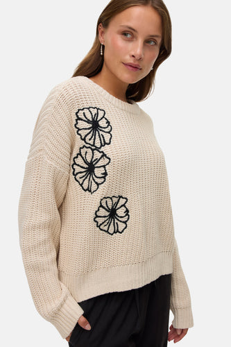 Pull à col rond - écru - VERO MODA®