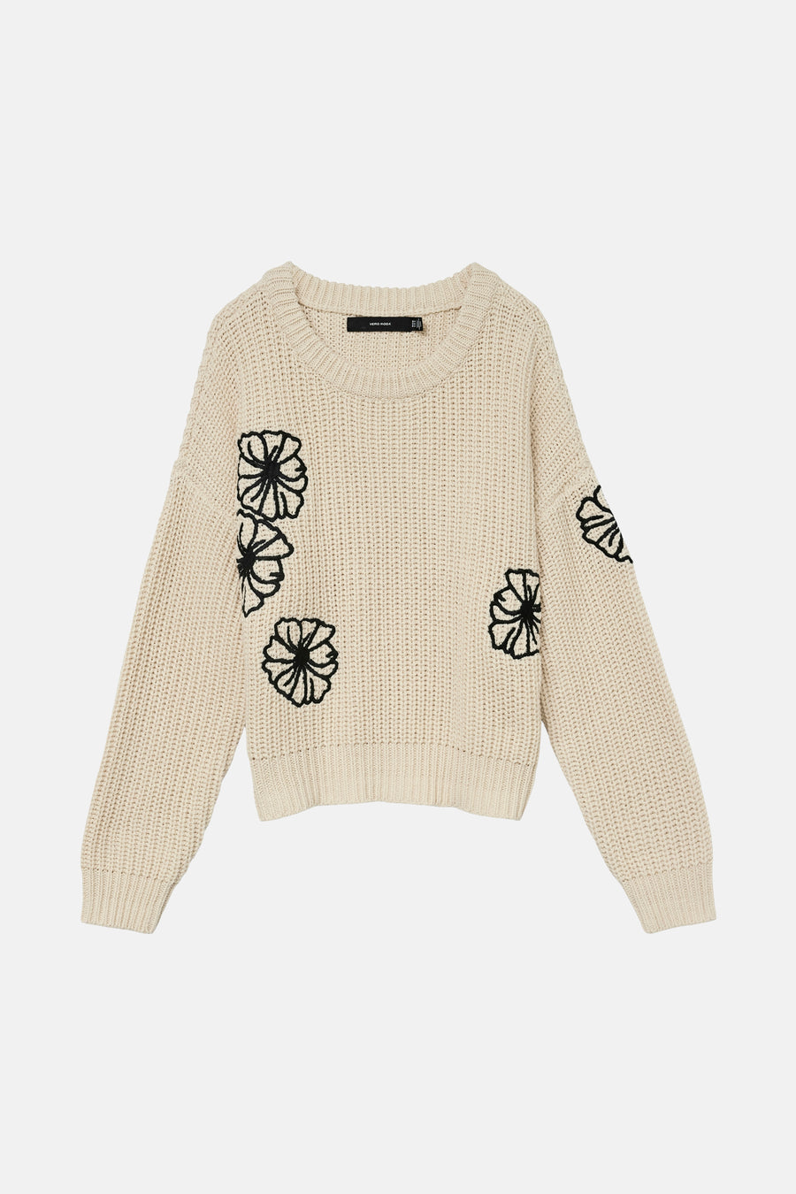 Pull à col rond - écru - VERO MODA®