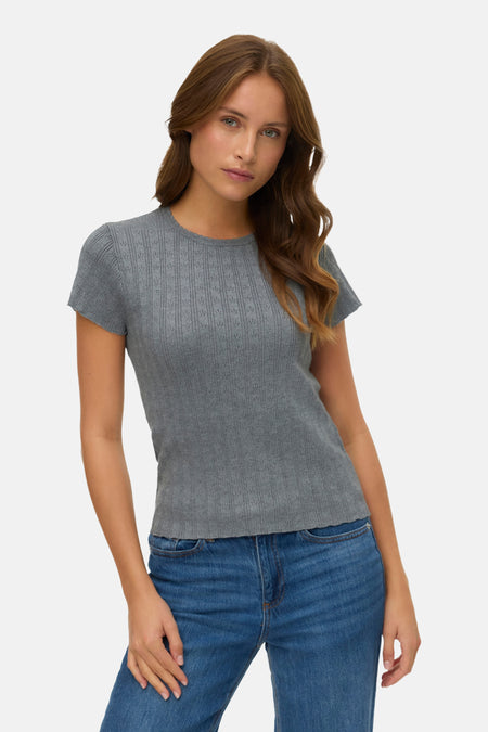 VMWILLOW POINTELLE C/S O-NECK PULL BOO