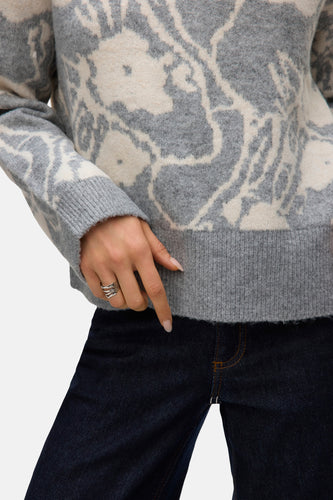 Pull à col rond - gris - VERO MODA®